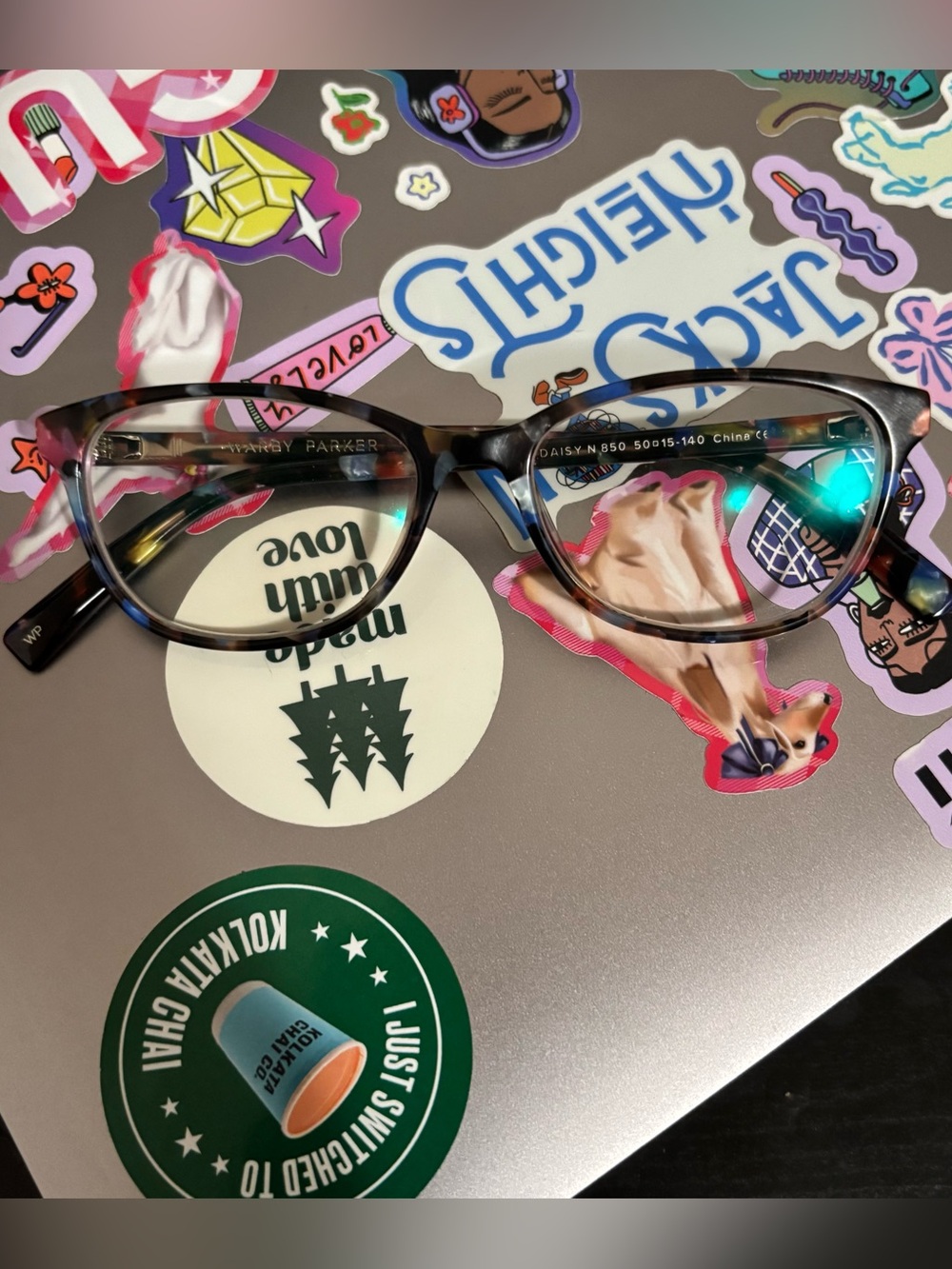 Warby Parker Daisy Narrow Confetti Tortoise Glasses